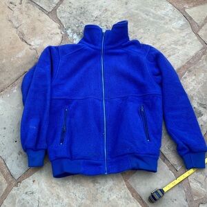 Vintage Made In USA Rei Blue Purple Zip Up Fleece